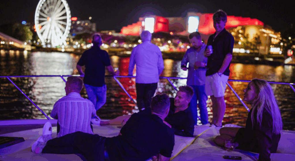 Luxury international corporate event with VIP guests enjoying a destination experience