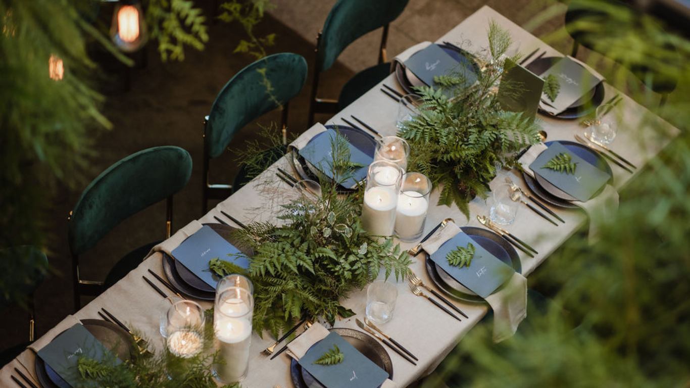 New Zealand nature-inspired event setup